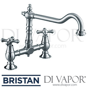 Bristan K BRSNK BN Colonial Bridge Kitchen Sink Mixer Tap - Brushed Nickel - 12/05/04 - Spare Parts